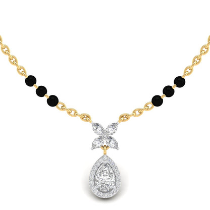 Gold Radhika Diamond Mangalsutra- Gold Mangalsutra For Women