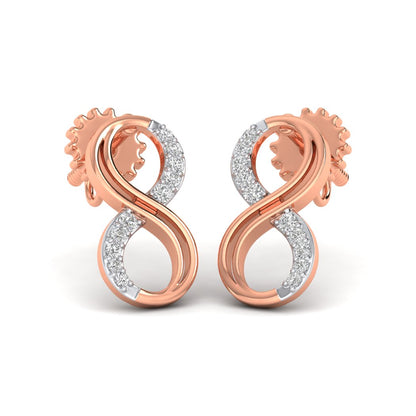 Rose Gold Infinite Joy Diamond Earrings