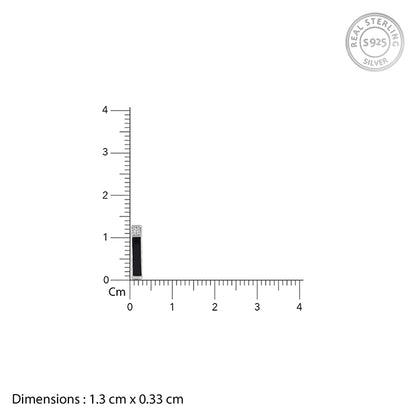 Silver Line Loop Earring For Him