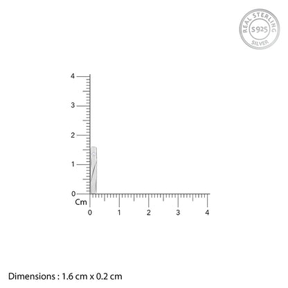 Silver Minimal Hoop Earring For Him