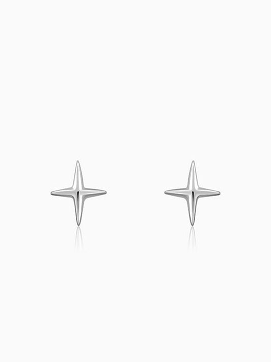 Silver X Stud For Him