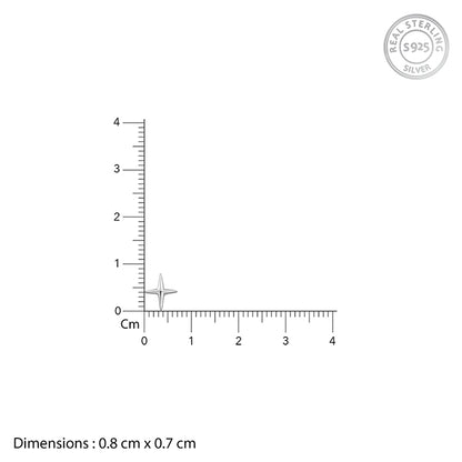 Silver X Stud For Him