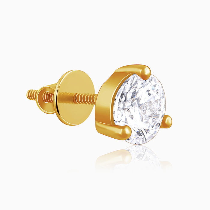 Golden Glint Stud For Him