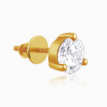 Golden Glint Stud For Him