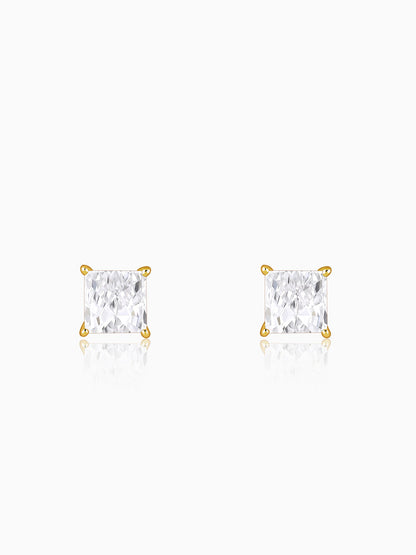 Golden Classy Zirconia Stud For Him