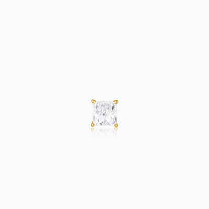 Golden Classy Zirconia Stud For Him
