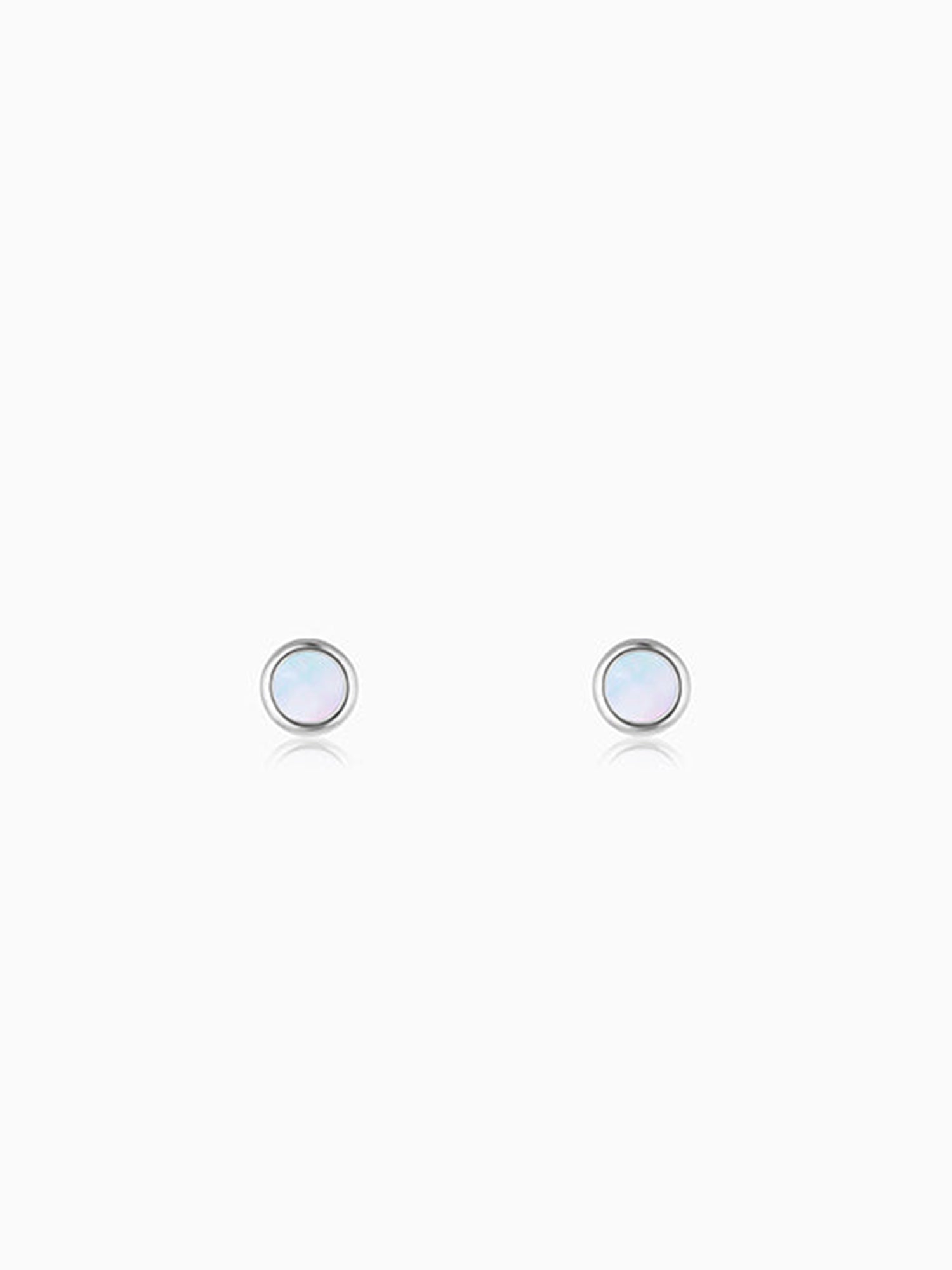 Silver Moonlet Stud For Him