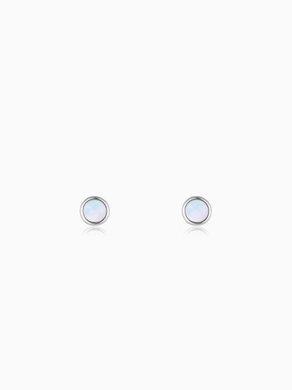 Silver Moonlet Stud For Him