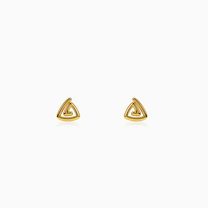 Golden Trinity Loop Stud For Men