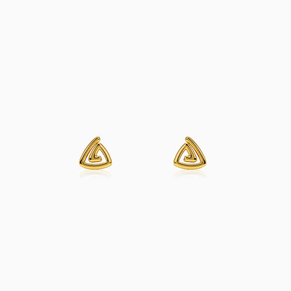 Golden Trinity Loop Stud For Men
