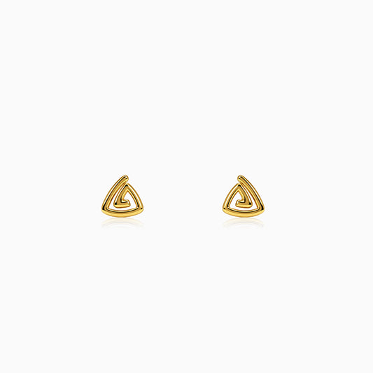 Golden Trinity Loop Stud For Men