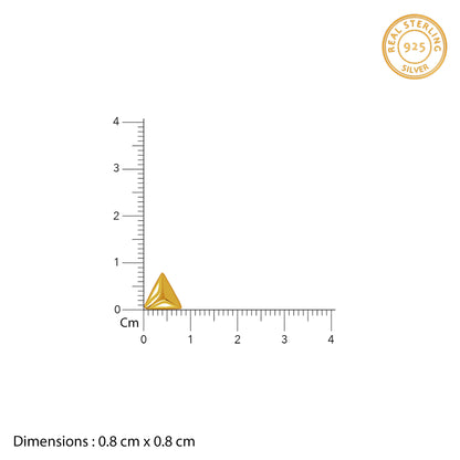 Golden Echo Triangle Stud For Him