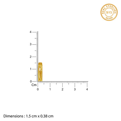 Golden Hexa Hoop Earring For Him