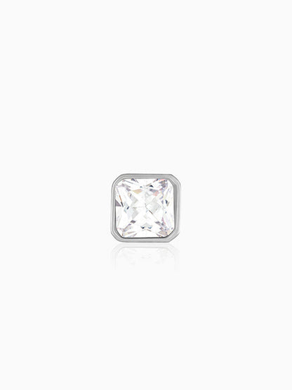 Silver Quadra Stud For Him