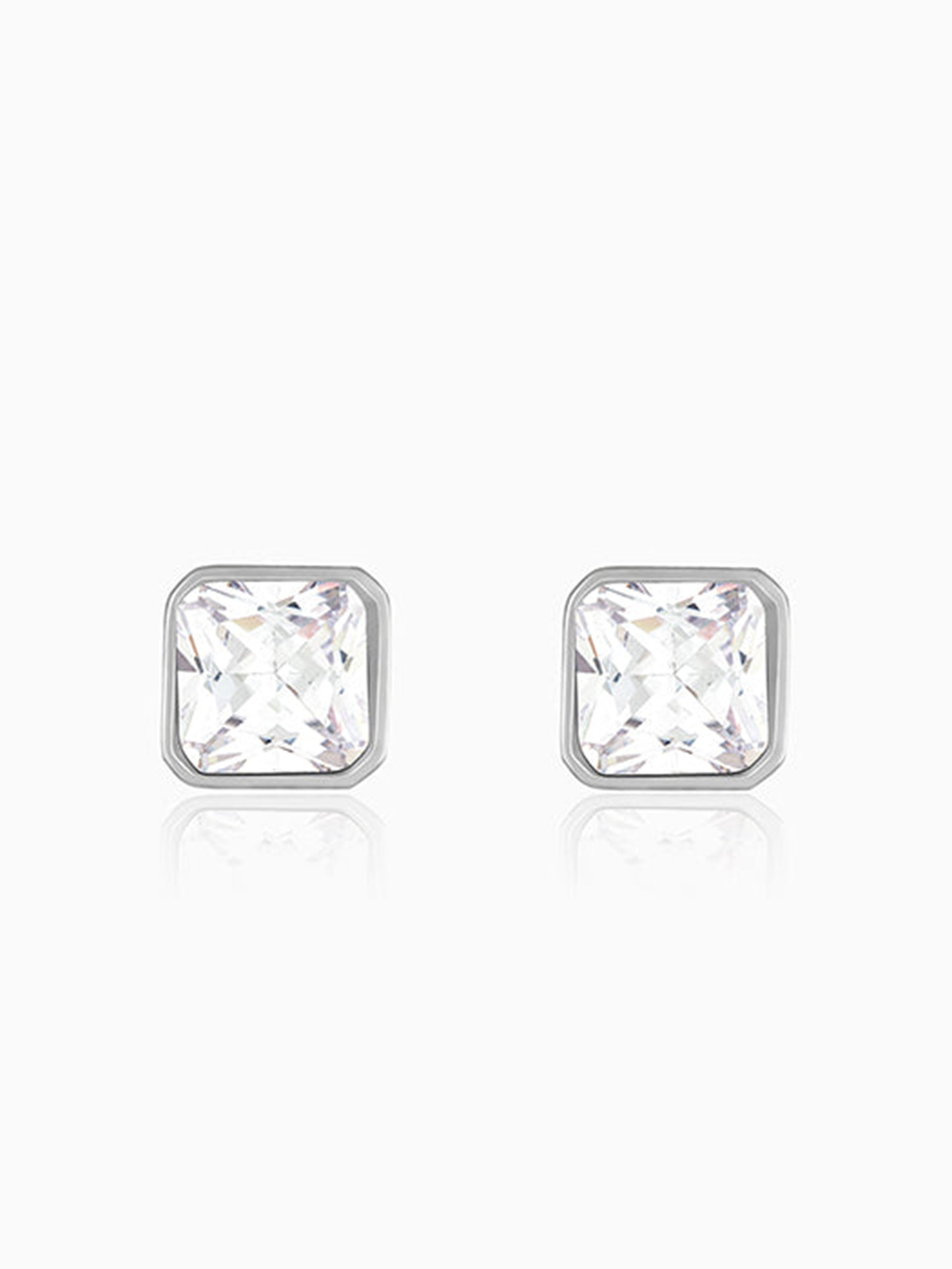 Silver Quadra Stud For Him