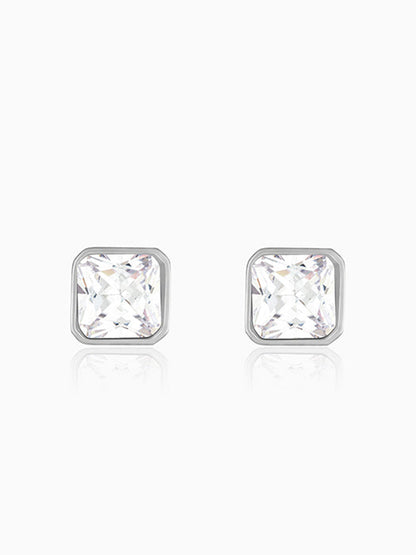 Silver Quadra Stud For Him