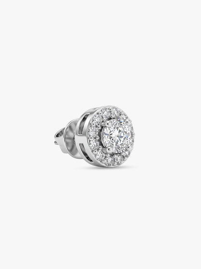 Silver Eclat Stud For Him