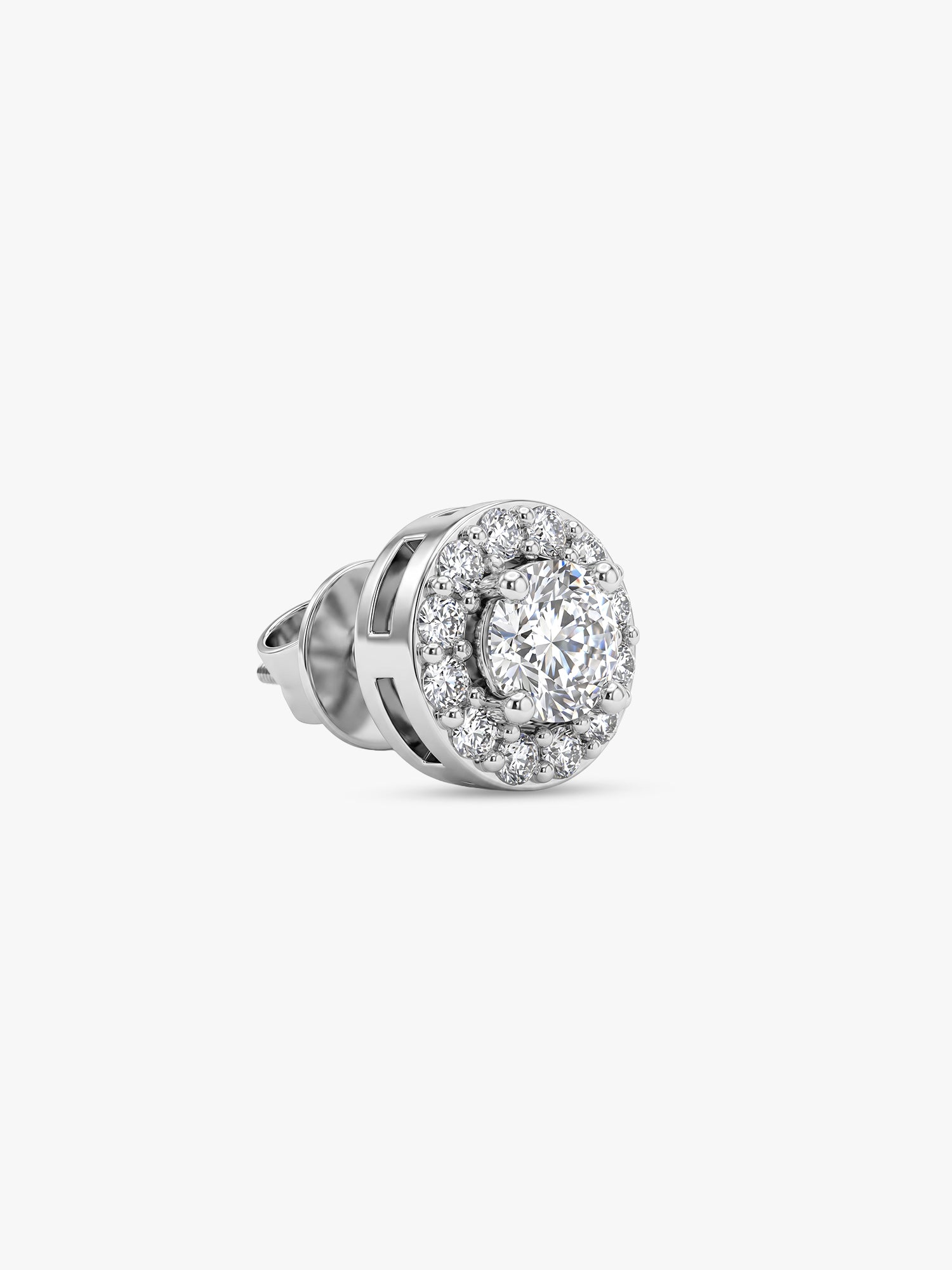 Silver Eclat Stud For Him
