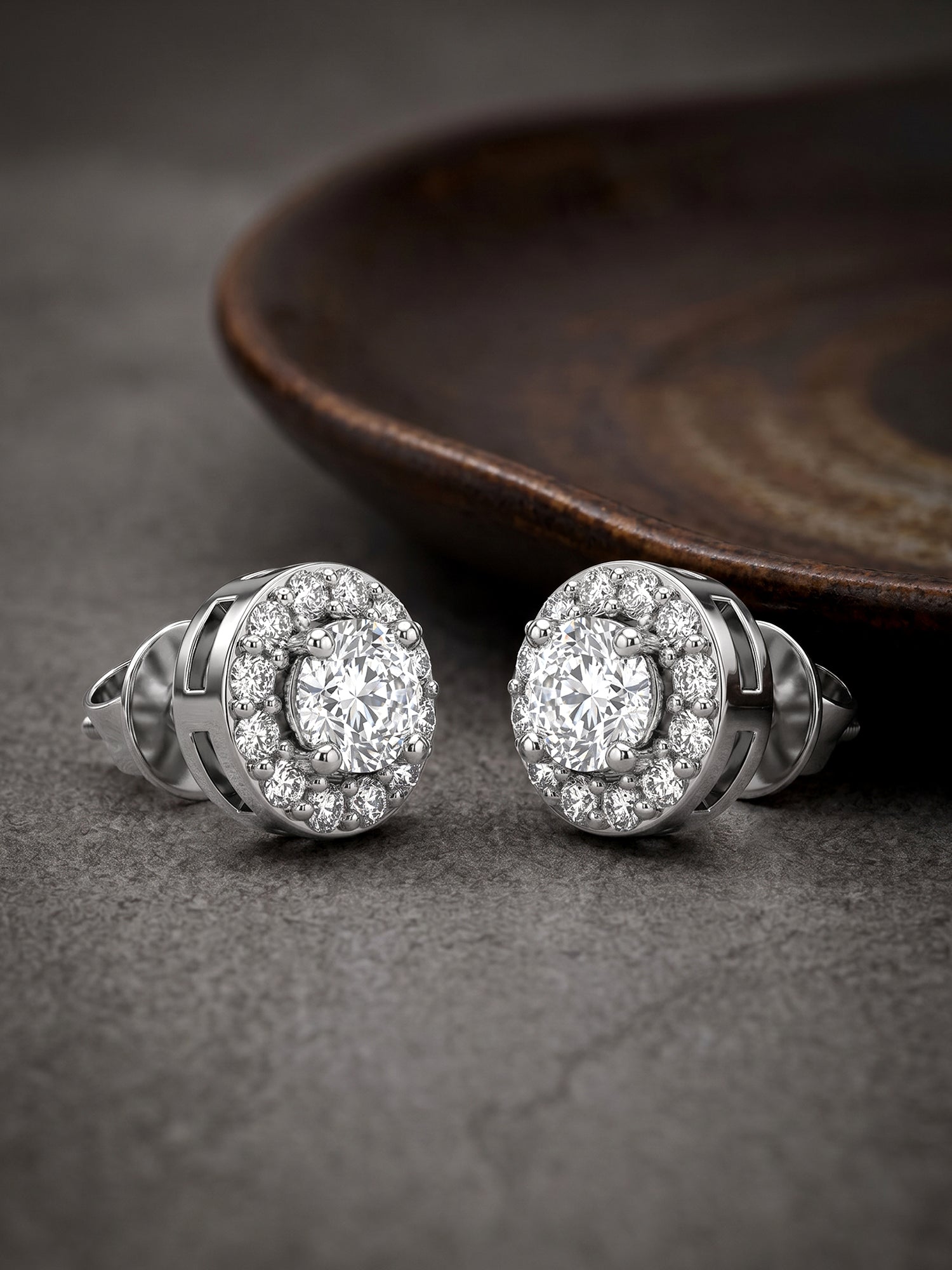 Silver Eclat Stud For Him
