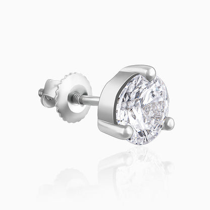 Silver Glint Stud For Men