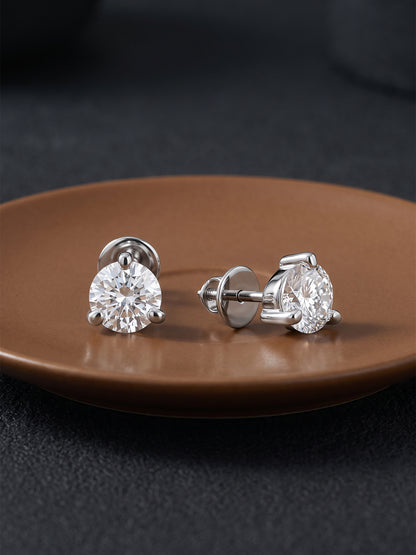 Silver Glint Stud For Men
