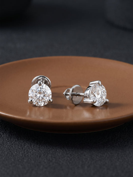 Silver Glint Stud For Men