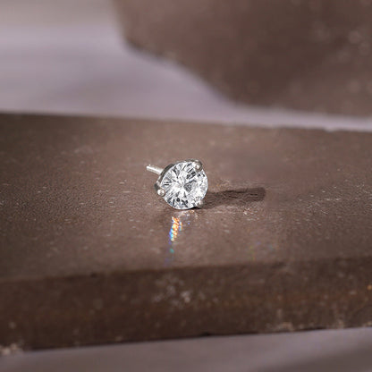 Silver Glint Stud For Men