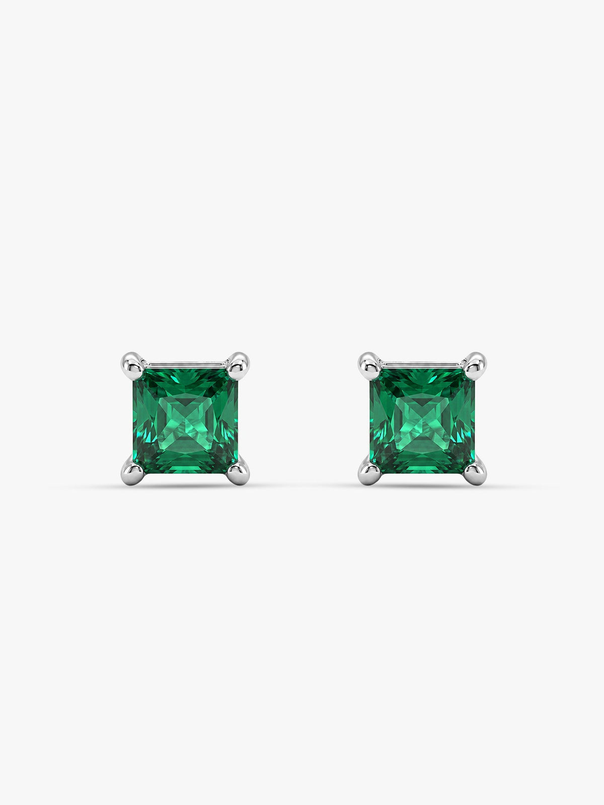 Silver Jadeite Stud For Men