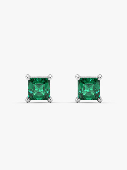 Silver Jadeite Stud For Men