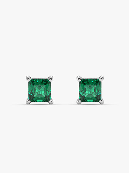 Silver Jadeite Stud For Men