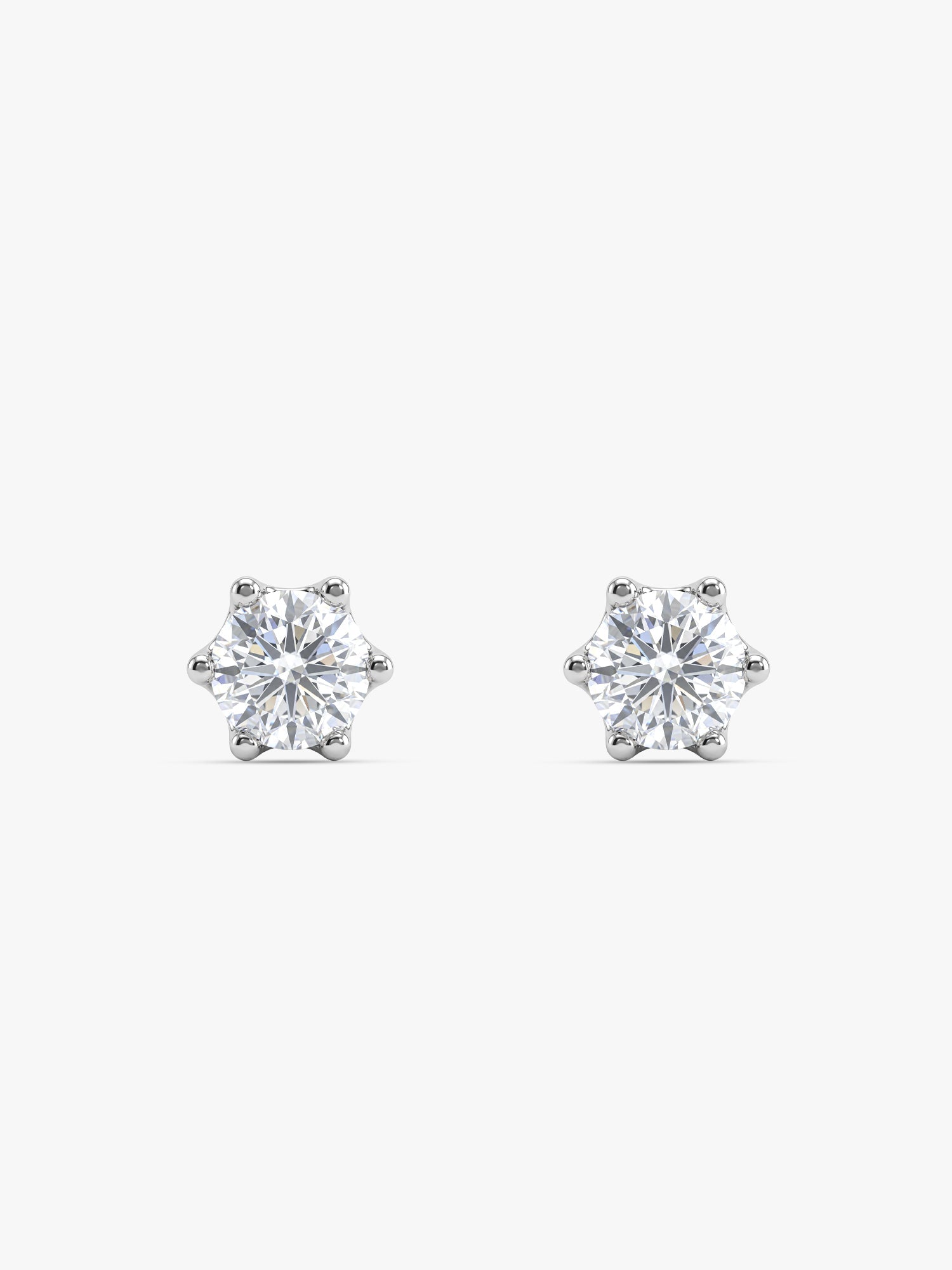 Silver Orb Stud For Men