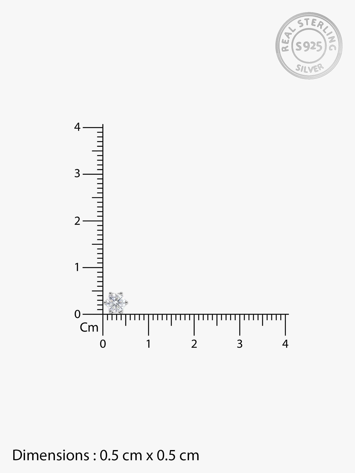 Silver Orb Stud For Men