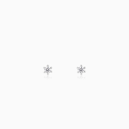 Silver Orb Stud For Men