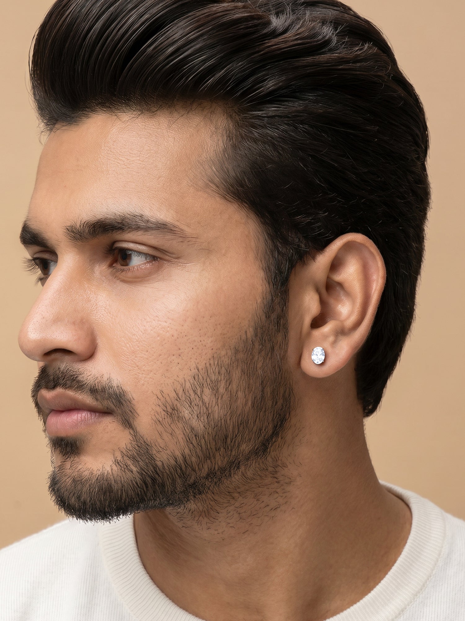 Silver Pristine Stud For Him