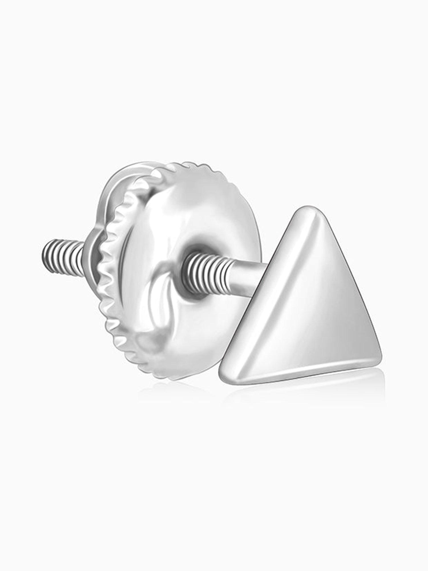 Silver Trigon Stud For Him