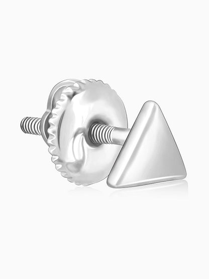 Silver Trigon Stud For Him