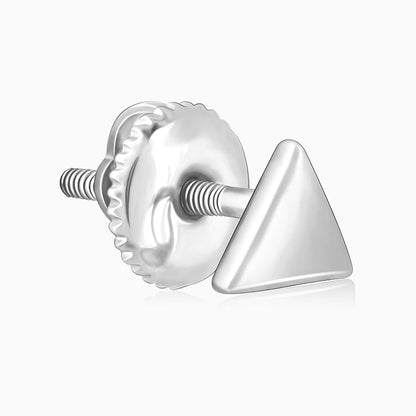 Silver Trigon Stud For Him