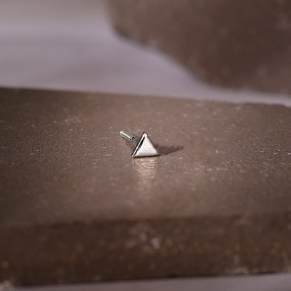 Silver Trigon Stud For Him