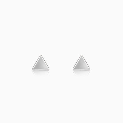 Silver Trigon Stud For Him