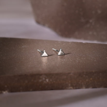 Silver Trigon Stud For Him