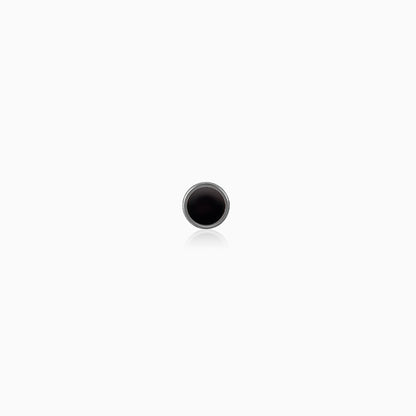 Silver Dark Moon Stud For Him