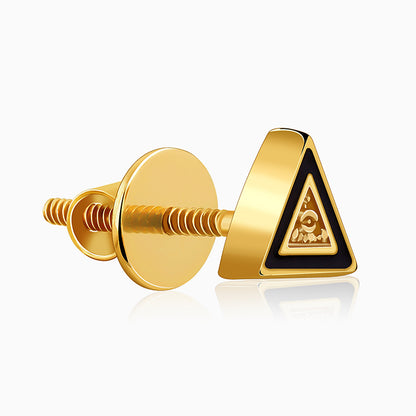 Golden Pyramid Stud for Him
