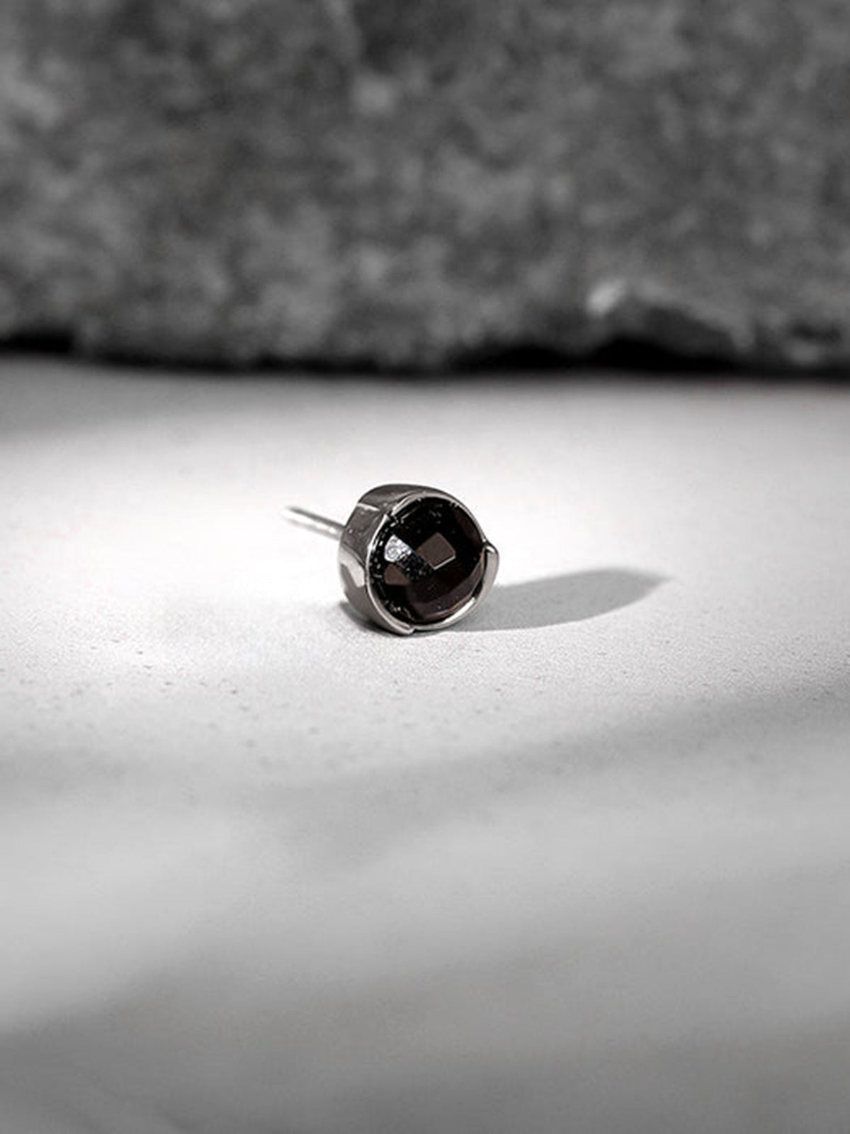Black Rhodium  Midnight Apex Stud For Men