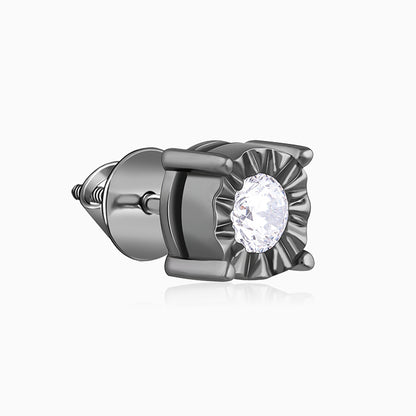 Black Rhodium Vintage Stud For Him