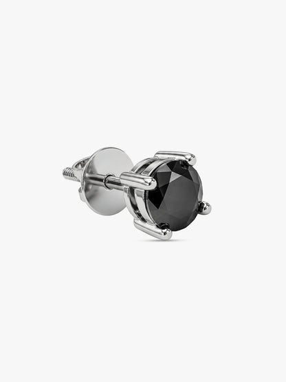 Silver Storm Edge Earring For Men