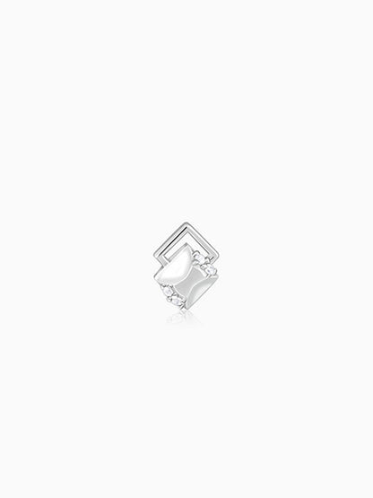 Silver Glint Stud For Him