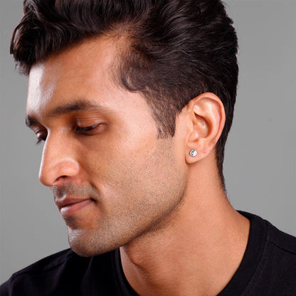 Silver Regal Stud For Him