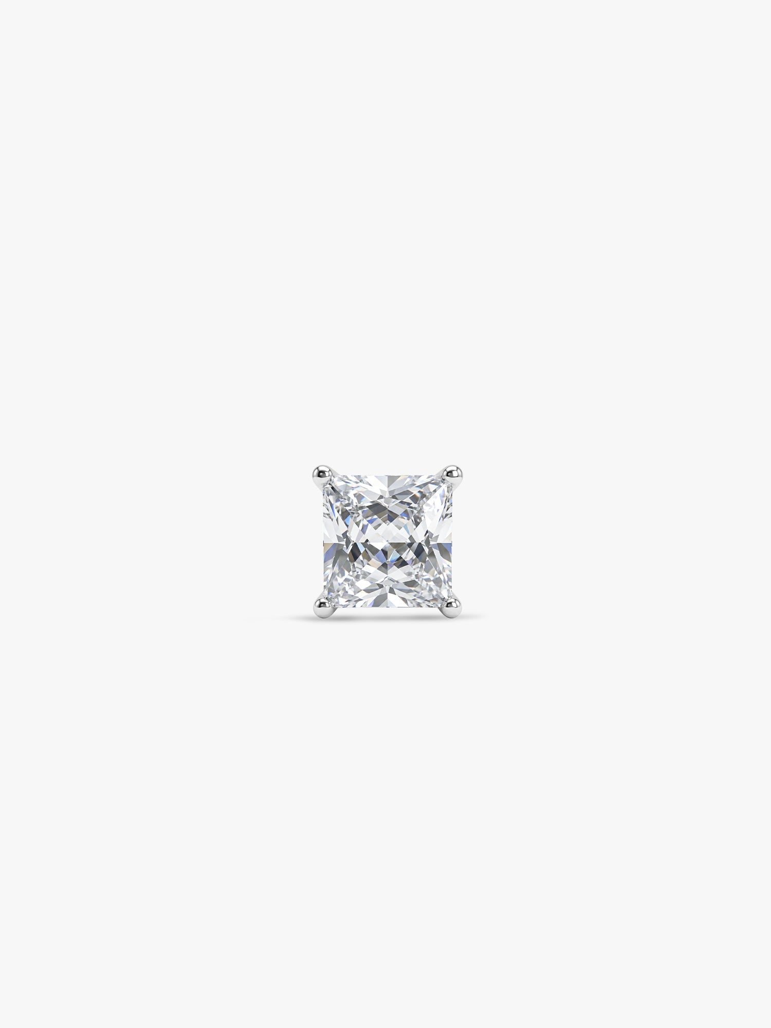 Silver Classy Zirconia Stud For Him