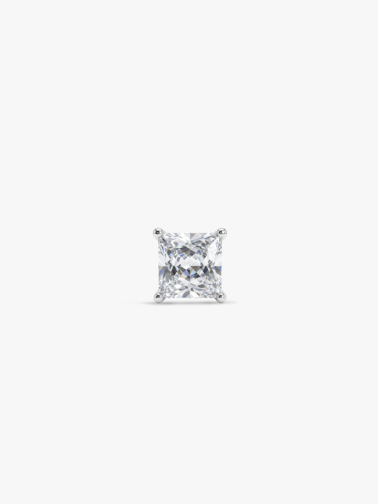 Silver Classy Zirconia Stud For Him