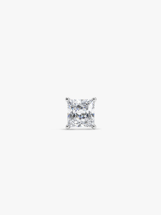 Silver Classy Zirconia Stud For Him